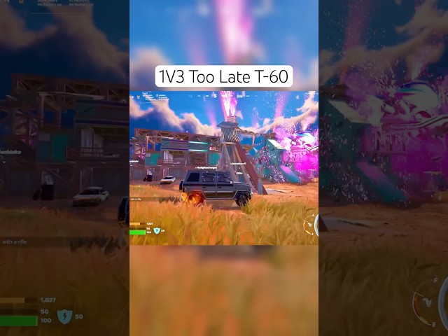 1V3 Too Late T-60 #fortnite #fortniteclips #gaming #trending #nostalgia