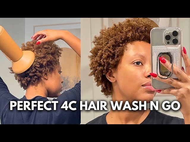 The BEST Wash and Go for 4C NATURAL HAIR (all curl types tbh)