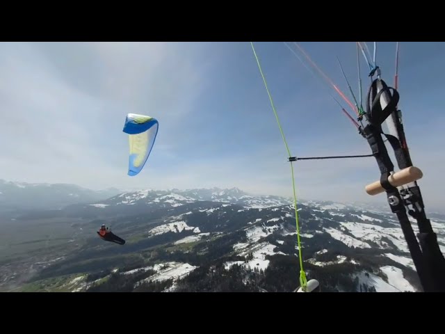 Paragliding at St. Anton (Oberegg) Switzerland, 25th of March 2021