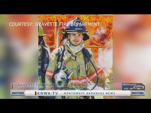 Gravette firefighter awake more than a week after off-duty crash