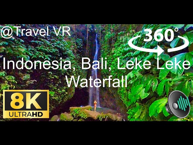 Amazing and well hidden Leke Leke Waterfall in Bali, Indonesia