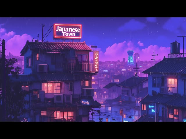 Lofi Hip Hop Beats 📜 1980s & 90s Retro Vibes & Nostalgic Japanese Town Ambience 🌆 Lofi Rain Playlist