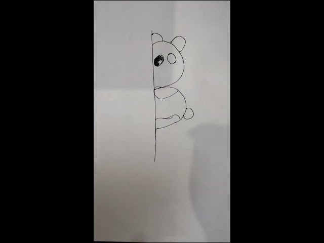 HOW TO DRAW A CUTE PANDA ( part 1 )   #yt #sketch #easy #Art lab