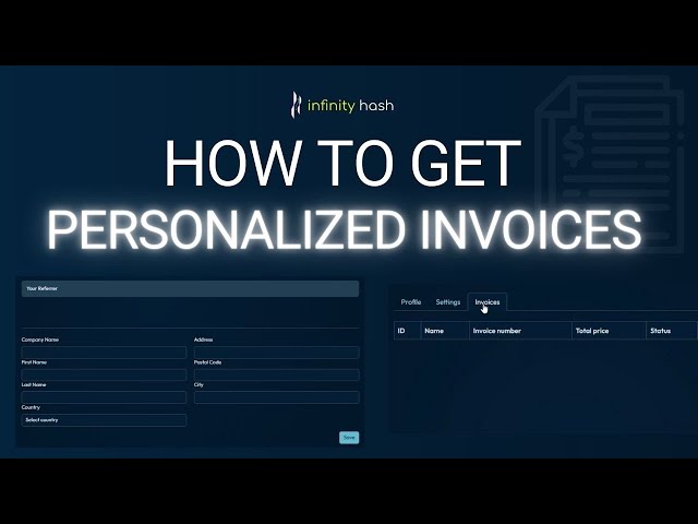 How to get personalized invoices