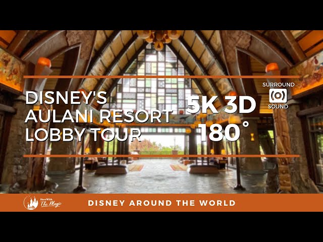 Disney's Aulani Lobby Tour (5K 3D 180°)