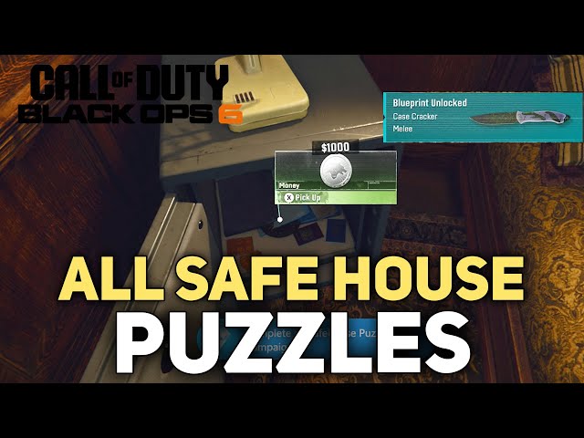 How To Complete All Safe House Puzzles (Safe Code) Call of Duty Black Ops 6