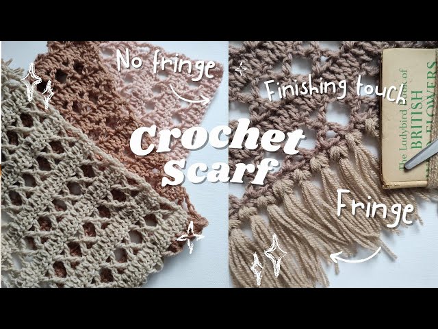 How to make fringe /tassels for your best crochet scarf.