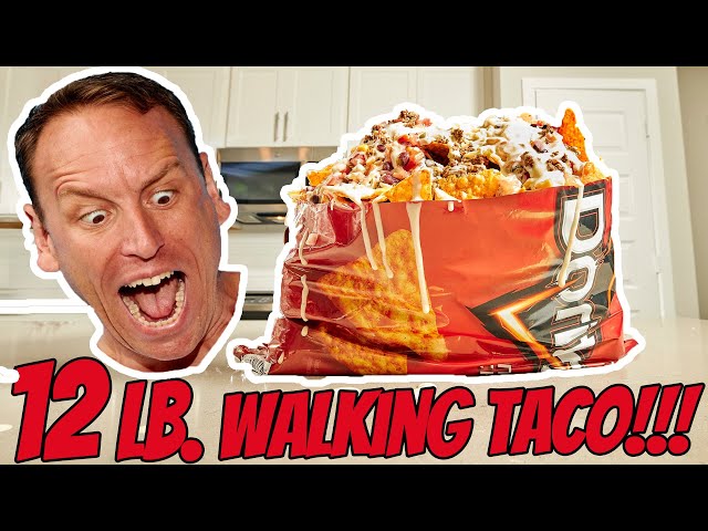 LARGEST WALKING TACO ATTEMPT | 12LBS (5.4kg) | JOEY CHESTNUT EATS