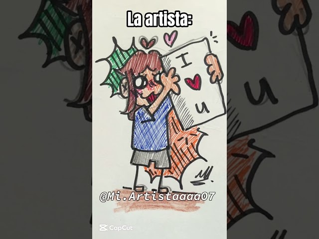 La artista vs su mano 👹#parati #fypp #fypシ゚ #viralshorts #viral #art #arte #drawing #dibujo #foryou