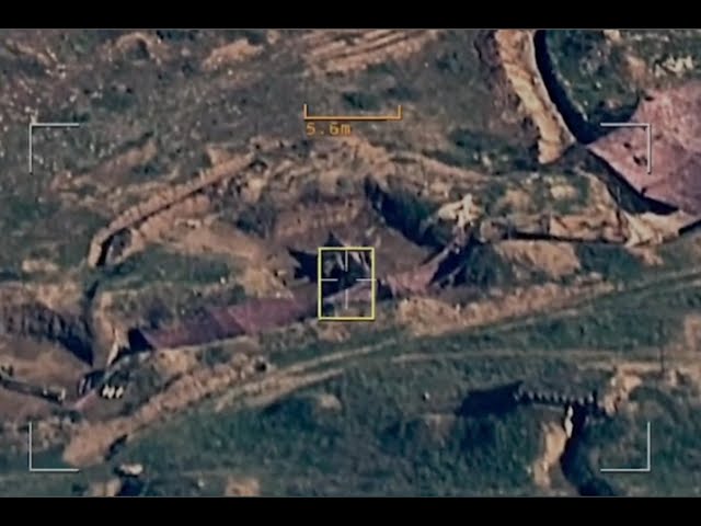 Bayraktar TB-2 strike on Armenian Artillery positions in Karabakh