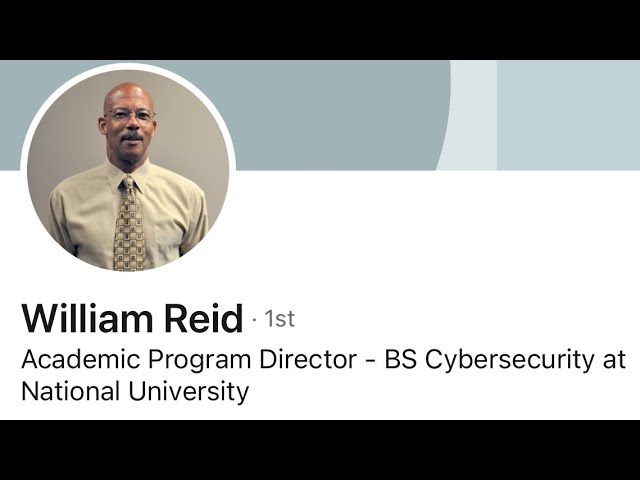 National University Cybersecurity Professor talks about what it takes to succeed in the industry.