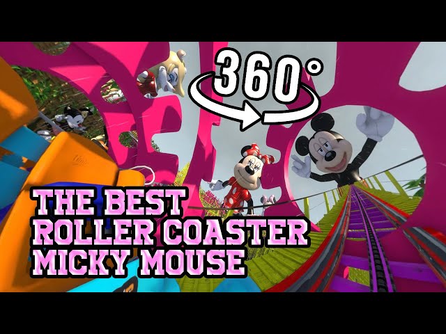 The best VR ROLLER COASTER "Micky Mouse", #360 #360video #vr360 #360vr #mvr360 #virtualreality