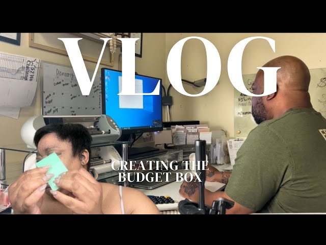 VLOG | CREATING THE APRIL BUDGET BOX | NEW COMPUTER | NEW PRINTER