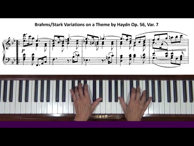 Brahms / Stark Variations on a Theme by Haydn, Op. 56 Var. 7 Piano Tutorial