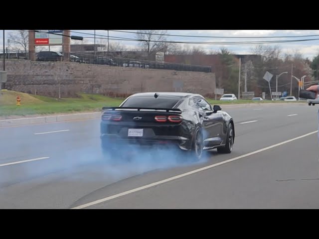 Burnout & Powerslide Compilation - Cars Leaving Car Shows