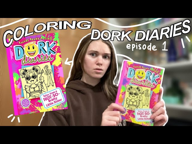 Coloring an ENTIRE Dork Diaries book | Episode 1