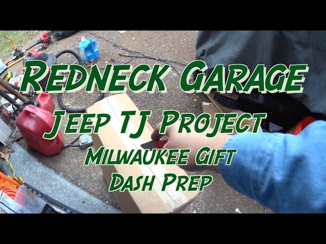 Jeep Wrangler TJ Project - Milwaukee Gift - Dash Prep for Painting