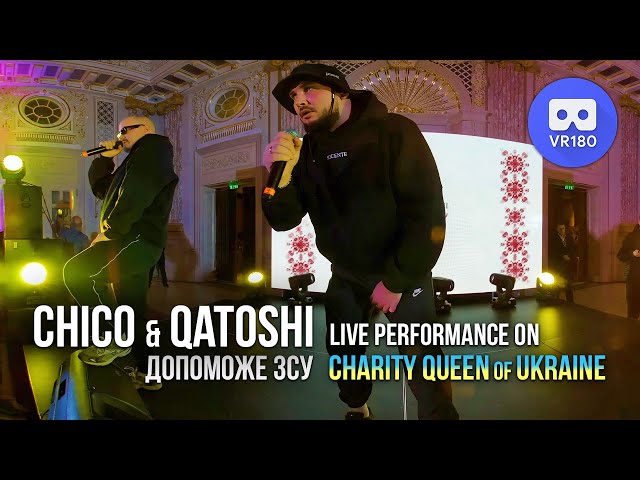 Chico & Qatoshi - Dopomozhe ZSU (live at Charity Queen of Ukraine 2.0) in VR180 3D @naprocentemusic