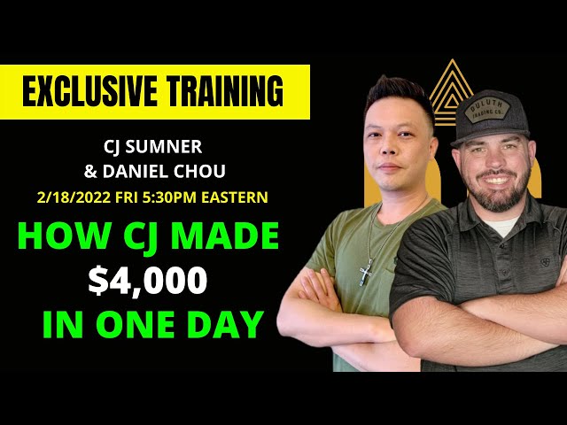 How He Made $4,000 In One Day - Daniel Chou & CJ Sumner