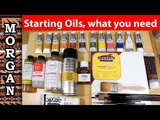 Oil painting for beginners supplies - what you need to buy