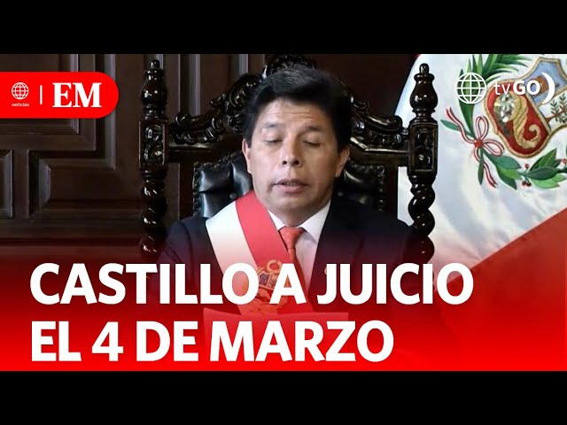 Juicio oral contra Pedro Castillo inicia el 4 de marzo | Edición Mediodía | Noticias Perú