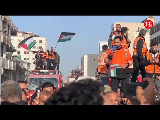 Celebrations in Gaza City in expectation of Hamas-Israel ceasefire