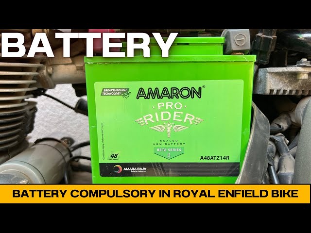 battery compulsory in re bike | royal enfield remove kick from bike | battery important part in bike