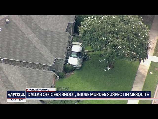 Dallas Police officers shoot murder suspect after chase ends with a crash