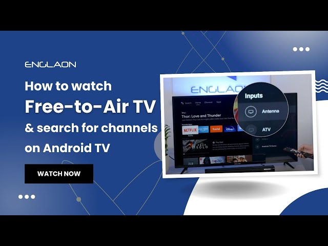 How to watch Free- to- Air TV & search for channels on Android TV