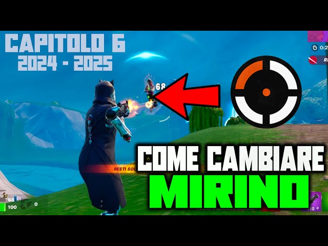 How to customize your crosshair on FORTNITE in CHAPTER 6 | Crosshair Tutorial #fortnite