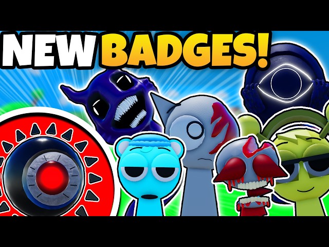 How To Get ALL 13 BADGES *FAST* In 3D Sprunki RP Latest Update!