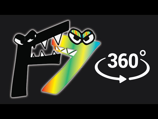 The Chasing between Alphabet Lore and Number Lore But its 360 Degree Video | VR 360 Alphabet Lore