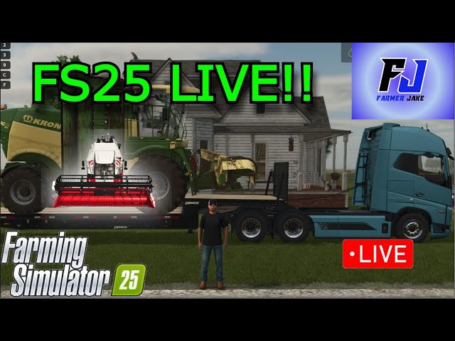 Farming Simulator LIVE!! Playing some farming sim!