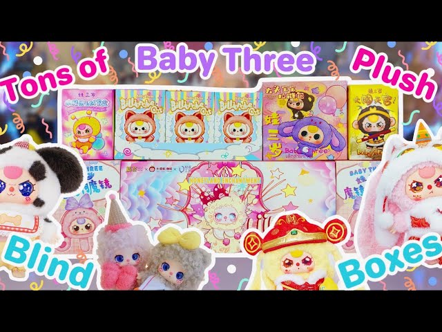 UNBOXING A BUNCH OF PLUSH BLIND BOXES!! *♡* BABY THREE, LIILA, AND LIMITED EDITIONS!!