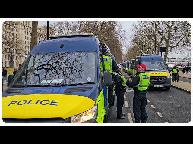 EMERGENCY LOCKDOWN With Hundreds of Police Leads Us On a 1-hour Walk Past Horse Guards!