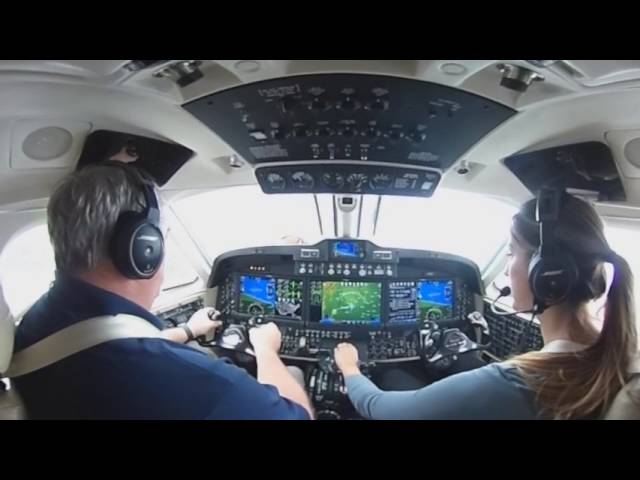 Taking off in a King Air