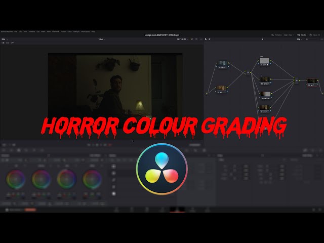 Horror colour grading in Davinci Resolve