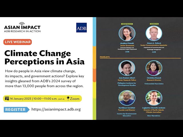 Asian Impact Webinar 88: Climate Change Perceptions in Asia