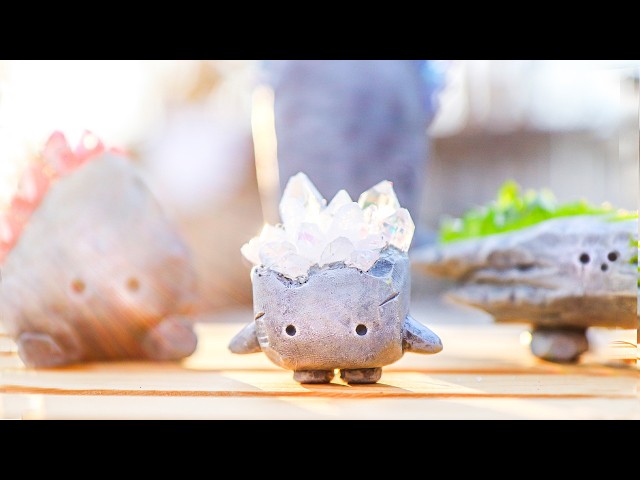 I Sculpted Crystal Rock Friends To Boost Serotonin l Polymer Clay Art