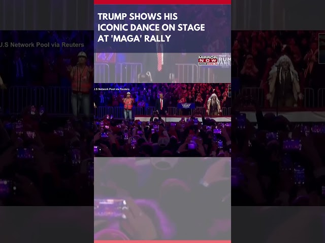 President-Elect Donald Trump Dances On Stage At MAGA Rally Ahead Of Inauguration | Watch #shorts