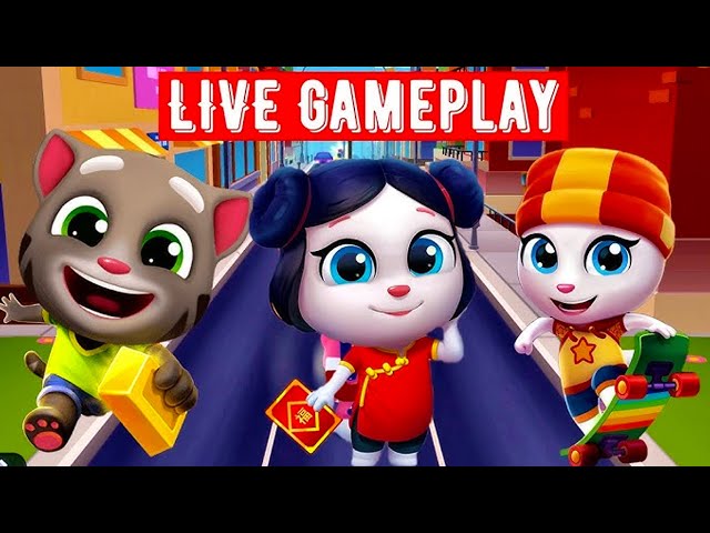 Talking Tom Gold Run :🔴 LIVE Stream Gameplay