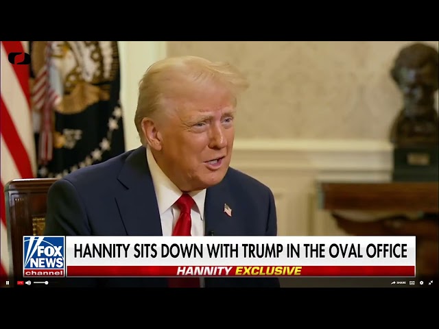 Live： (Fox Sean Hannity) Donald Trump's first interview after returning to the Oval Office