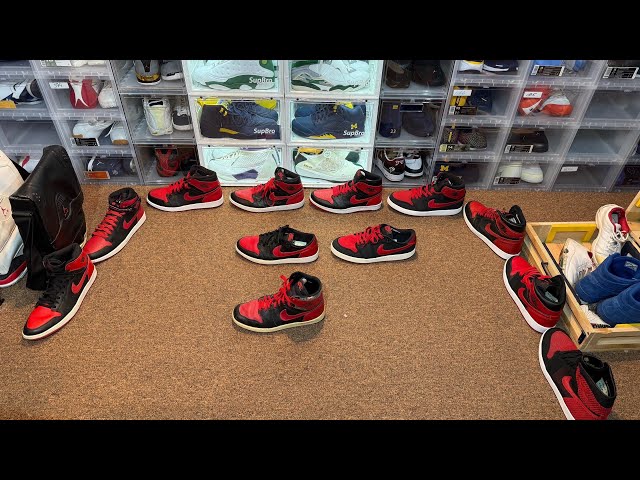 My OG & Retro Jordan 1 Black and Red Collection