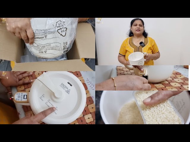 feekaa mini rice cooker Tamil | cook rice in multi cooker Tamil | Mango J | Electric rice cooker.