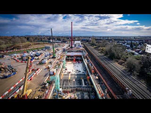 HS2's West London tunnel launch site takes shape