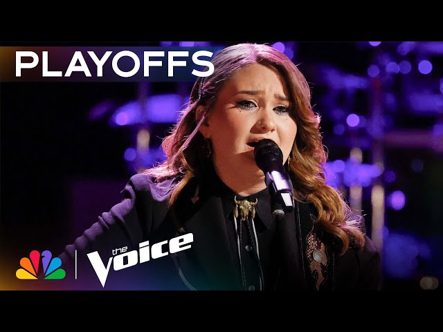 Ruby Leigh Shows Her Sensitive Side on Linda Ronstadt's "Long Long Time" | The Voice Playoffs | NBC