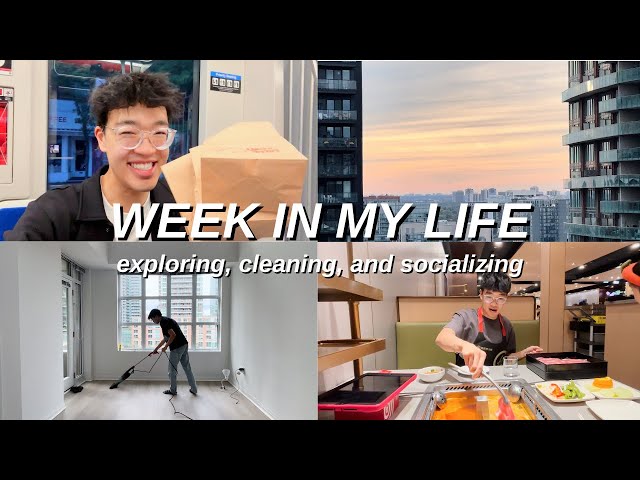 PRODUCTIVE STUDENT WEEK IN MY LIFE  | exploring the city, apartment cleaning routine, making friends