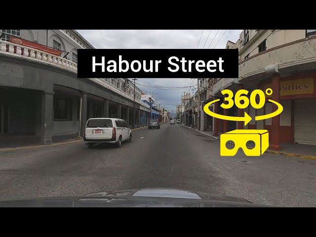 Harbour Street, Downtown Kingston, Jamaica 360°