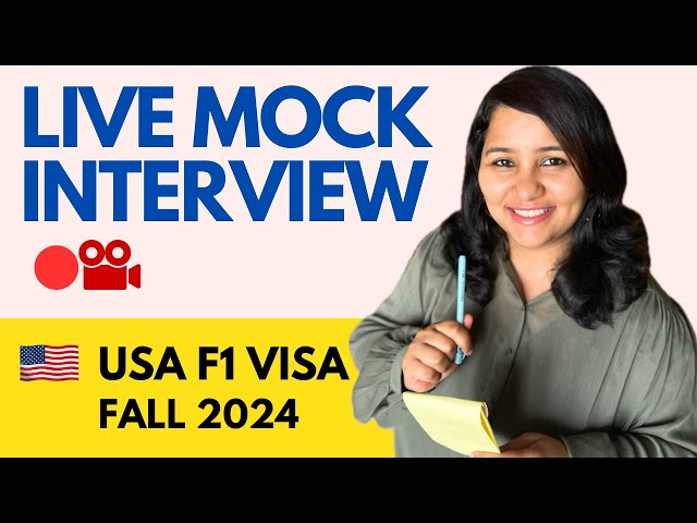 USA F1 visa Mock Interview Fall 2024 | For Master's and Bachelor's | With Free Assessment ✅