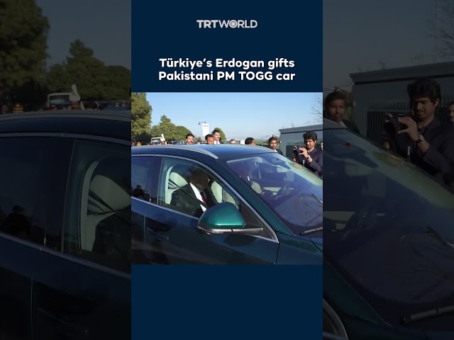 Türkiye’s president and Pakistani PM drive gifted TOGG